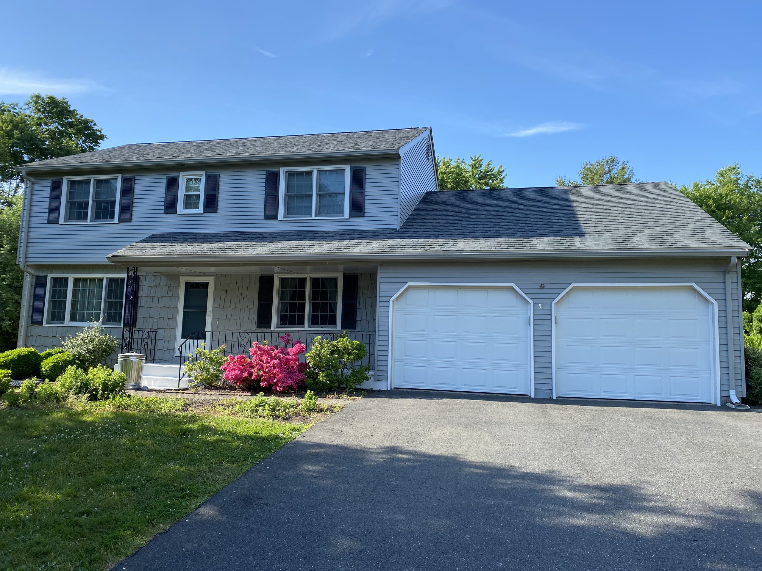 Freshly painted Connecticut home exterior
